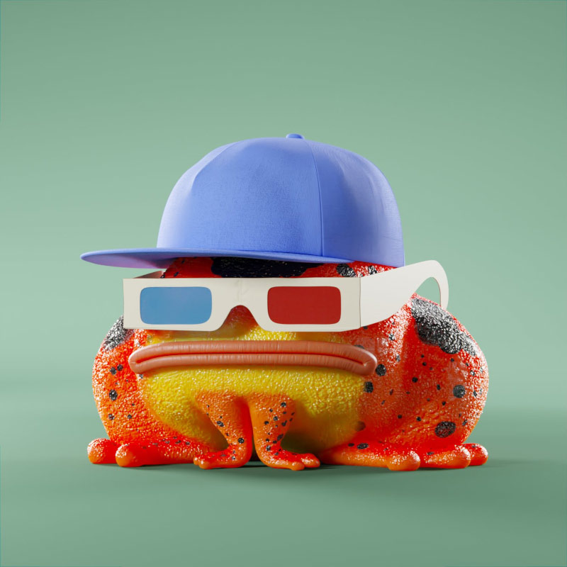 Croakz 3D character artwork