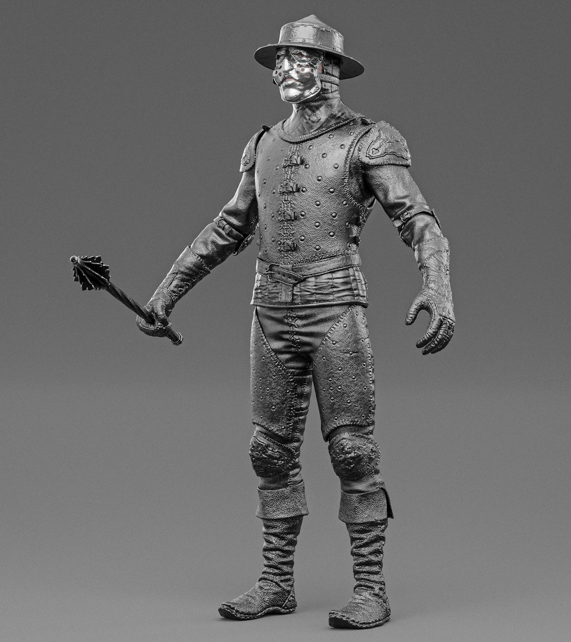 Wracu King's Guard T-pose render