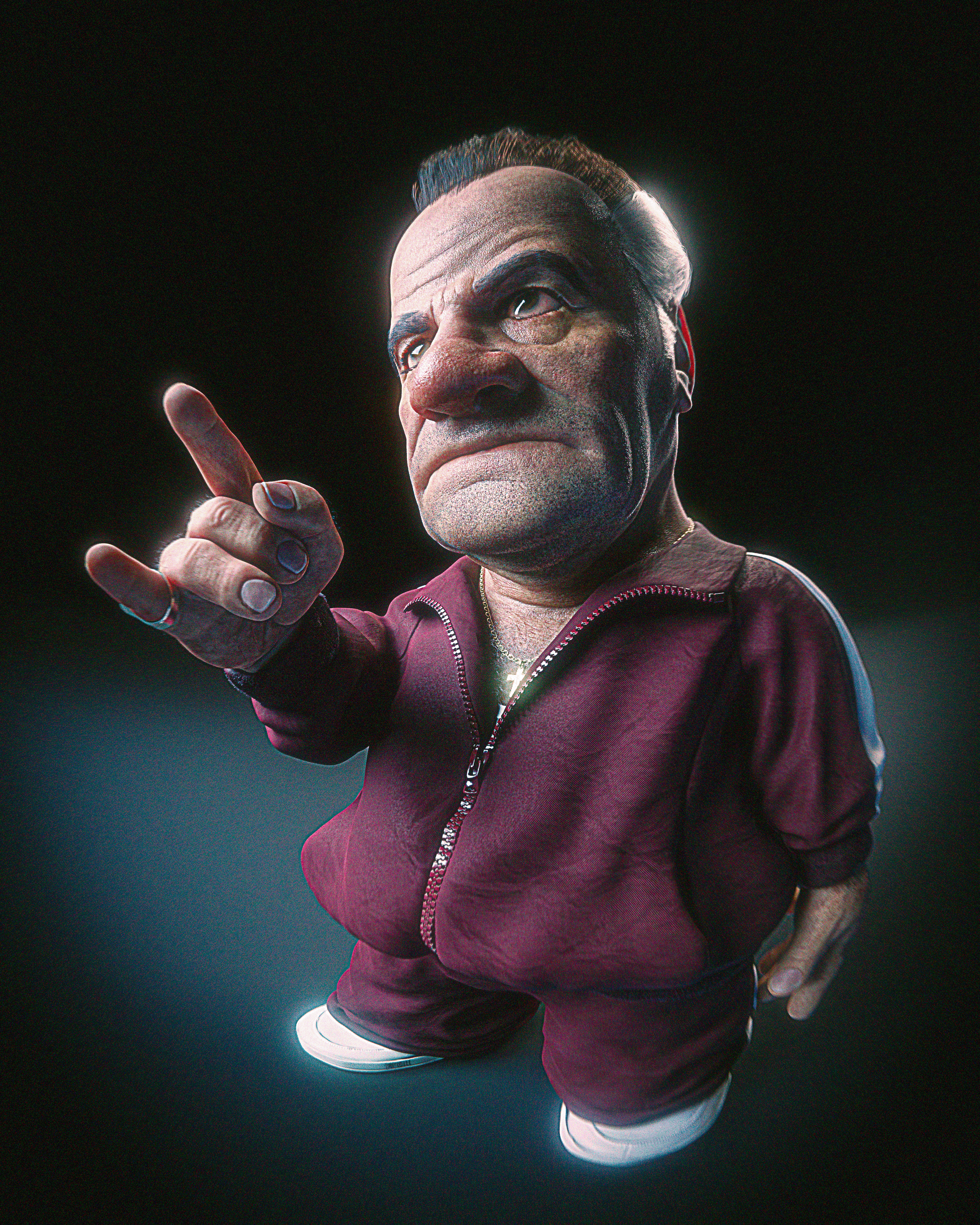 Pocket Paulie fisheye render