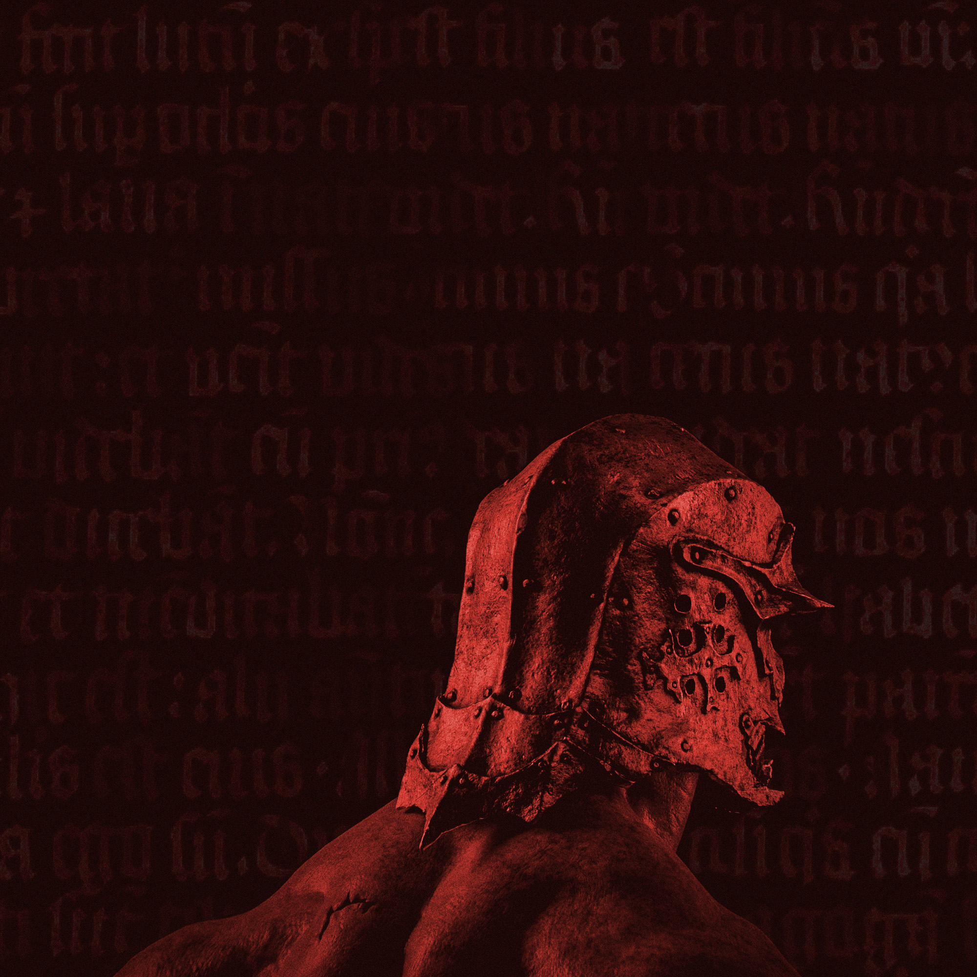 Sallet Man red profile portrait