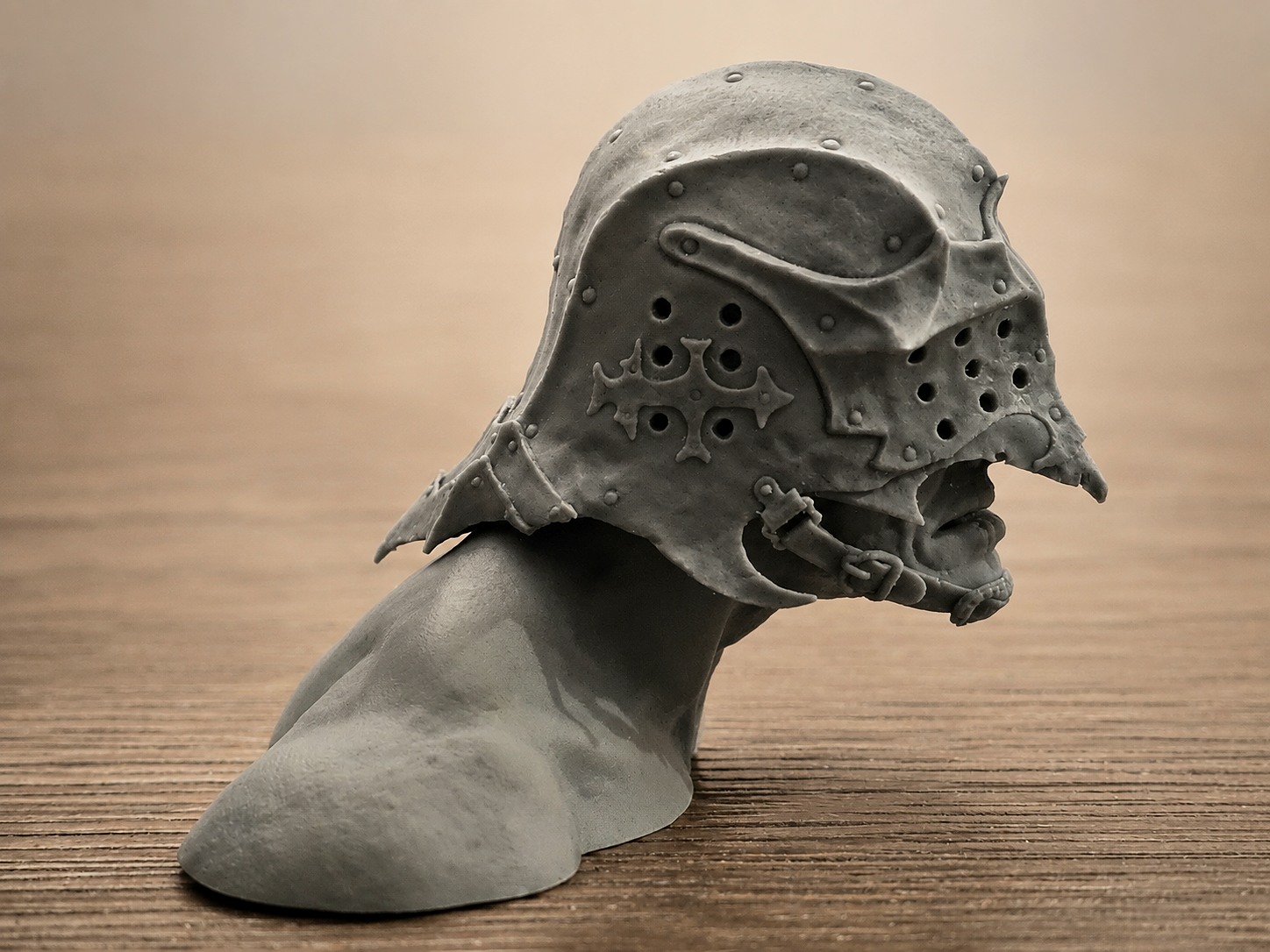 Sallet Man physical-print visualization