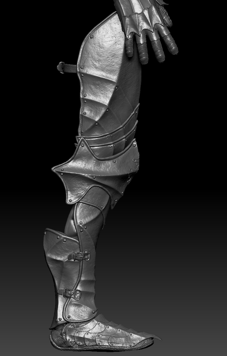 Leg armor detail